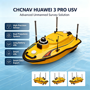 Bateau d'arpentage sans pilote CHCNAV Apache 3PRO USV haute précision GNSS RTK, étanche IP67, pour le dragage des canaux - Product Image 4