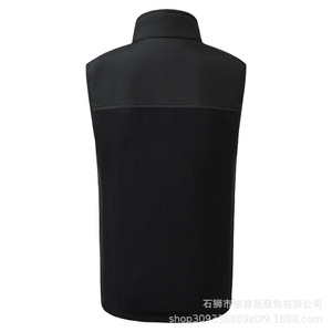 Chaleco calefactor eléctrico para invierno, cuello alto, a prueba de viento, tipo combinado, chaleco deportivo para ocio al aire libre - Product Image 3