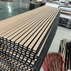 Panneaux muraux acoustiques en bois 3D Akupanel, design moderne 2026, pour l'isolation acoustique et la décoration intérieure - Product Image 2