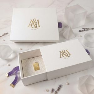 Caja de Regalo Extraíble con Diseño Cuadrado para Perfumes y Aceites Esenciales, con Impresión UV, Estilo Minimalista y Moderno para Cosméticos - Product Image 1