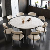 2025 Modern Design Slate Esstisch mit drehbaren Klappstühlen für kleine Wohnungen für das Wohnzimmer zu Hause