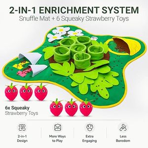 Snuffle <b>Mat</b> for Dogs 28.3" x 28.3" - <b>Large</b> Dog Slow Feeder Enrichment Foraging - Sniff <b>Mat</b> for Puppies and Pets - Interactive No - Product Image 3