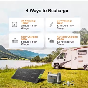 Station d'alimentation portable 2000W, générateur solaire avec batterie LiFePO4, système d'énergie portable pour voiture 2000W Li-Ion - Product Image 4