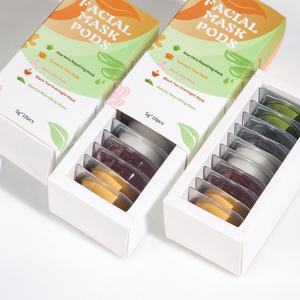 Masque de boue naturel et biologique pour le soin du visage, en gros usine : Curcuma, Aloès, Matcha, Thé Noir, Argile Rose - Product Image 2