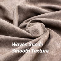 Tissu en Faux Daim Tissé 100% Polyester à Texture Délicate, Meilleure Vente, pour Canapé, Mobilier, Vêtements, Sacs, Chaussures et Revêtements Automobiles