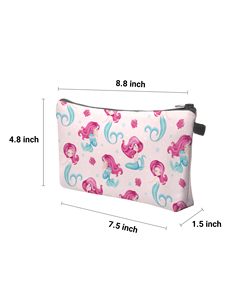 Sac de maquillage de voyage en polyester imperméable de grande taille avec fermeture à glissière, cadeau pour femmes - Product Image 5