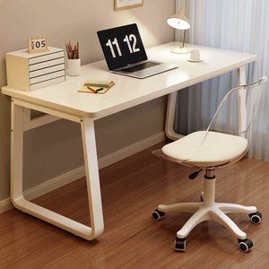 Bureau d'écriture en bois moderne et simple pour la maison, le bureau, la chambre à coucher, table d'<span class=keywords><strong>ordinateur</strong></span> en fer, petits espaces, utilisation en gros, meubles - Product Image 1