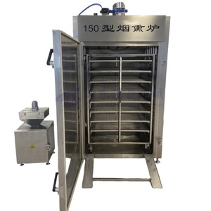 Four à fumage professionnel 30/50/100/250/500 kg/heure pour poisson, poulet, <span class=keywords><strong>canard</strong></span>, saucisses fumées à chaud et fumoir à froid - Product Image 4
