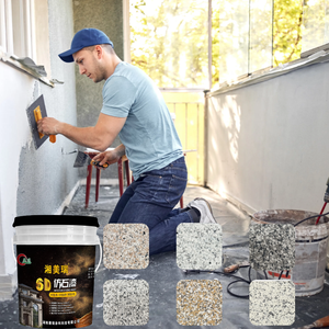 Pittura effetto granito liquido con applicazione facile a spruzzo o pennello, vernice effetto pietra facile <span class=keywords><strong>da</strong></span> usare. - Product Image 1