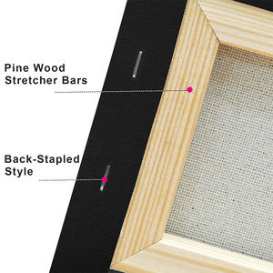 Lienzo negro de artista personalizado con marco de madera, tablero de pintura al óleo para niños, bricolaje - Product Image 5