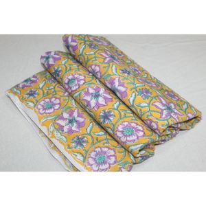 Hermosa Tela Estampada a Mano de Jaipur, Proveedores de Tela 100% Algodón, Tela Suave Natural Estampada a Mano por Metro - Product Image 5