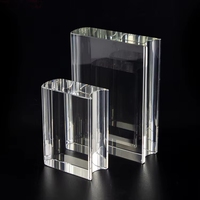 Trophée en cristal K9 fait main en forme de livre, vente en gros d'usine, avec logo personnalisé et emballage cadeau
