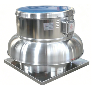 Ventilateur de toit à soufflage vers le bas, roulement à billes, alliage d'aluminium, haute température, pour l'évacuation des fumées des cheminées industrielles et des foyers de toit, ODM/OEM - Product Image 5