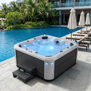 Personnalisation OEM disponible, <span class=keywords><strong>Jacuzzi</strong></span> extérieur de luxe pour 4 personnes, haute qualité, 38 jets, pour jardin europé<span class=keywords><strong>en</strong></span> avec système Balboa - Product Image 1