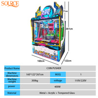 SOURE Premium Machine à poussoir de pièces 2 joueurs, Nouveau design, Jeux d'arcade à monnayeur avec système de récompense pour Centres Commerciaux