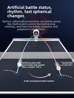 Robot de tennis de table PongBot OMNI, programmation par application, machine de service intelligente, lanceur de balles automatique portable pour l'entraînement