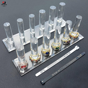 Présentoir à bijoux en acrylique, <span class=keywords><strong>support</strong></span> de bandeau, étagère, <span class=keywords><strong>tube</strong></span> cylindrique en acrylique, <span class=keywords><strong>support</strong></span> de bandeau - Product Image 4
