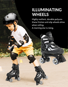 Patines de <span class=keywords><strong>Ruedas</strong></span> Ajustables de Doble Fila para Niños con <span class=keywords><strong>Ruedas</strong></span> Luminosas y Rodamientos ABEC-7 de Buena Calidad de Fábrica PAPAISON en Oferta - Product Image 6