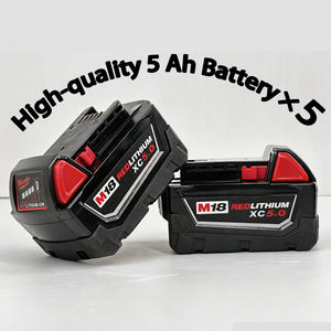 Juego de Herramientas Eléctricas OEM que Incluye Llave de Impacto, Llave de Trinquete, Amoladora Angular, 2 Baterías y Cargador - Product Image 4