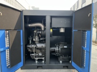 Nouveau Compresseur d'air à vis portable à deux étages, de qualité industrielle, sans huile, avec moteur de 75 kW, refroidi par eau, pour entreprise commerciale