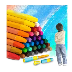 तेल pastels रंग बच्चों के लिए सेट गैर विषैले Crayons 36 रंग नरम तेल Pastels स्कूल की आपूर्ति कला उपकरण