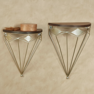 Étagères murales en fer écologiques, élégance classique, pour une organisation intemporelle de la maison, offrant un rangement raffiné - Product Image 1