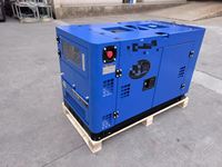 Petit Générateur Diesel Silencieux 3-7.5kW 8-10kVA à Onduleur 220V/230V Portable pour Usage Domestique Refroidi par Eau Démarrage Électrique 12V DC