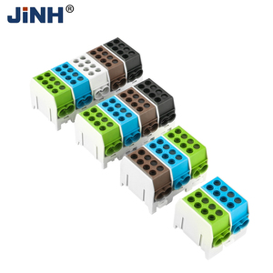 JHT3-25 (2p2) thân cây dòng chi nhánh distributionterminal khối 100A 2 cực đôi 2.5-25mm2 cách điện màu xanh + màu xanh lá cây Brass kết nối - Product Image 4