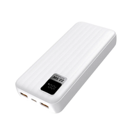 Câble intégré Charge rapide rapide 20000Mah Power Banks Téléphone portable Portable Powerbank 20000Mah Chargeur Wireless Power Bank