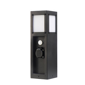 GEEYA <span class=keywords><strong>Prise</strong></span> de jardin intelligente et étanche avec éclairage intégré et application Tuya Control Pilier de sol extérieur en noir - Product Image 6