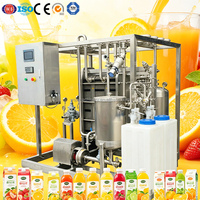 CE Automatische 2000L/H SUS304 Flesjes Drankverwerkingslijn Mango Fruchtsap Pasteuriseermachine