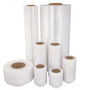 Industrial Strength Stretch Wrap with Handles Moving Wrapping Plastic Roll for pallet wrapping