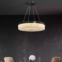 Lámpara de Techo Moderna de Lujo con Resina Epoxi, Tamaño Mediano, para Sala de Estar, Dormitorio, Comedor, Villa, Vestíbulo