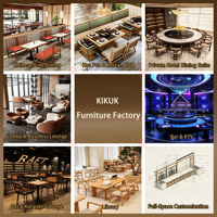 Tables et chaises de négociation légères de style japonais pour la réception, les écoles, les cafés, les bars, les stands avec sièges et canapés