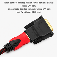 Convertisseur DVI vers HDMI neuf, plaqué or 24+1, 1080P HD, mâle/femelle, pour ordinateurs portables, moniteurs, projecteurs, protection contre les courts-circuits