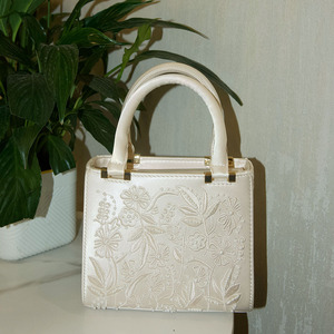 Borsa da donna nuova moda Cheongsam borsa a <span class=keywords><strong>tracolla</strong></span> bianca da sposa da sposa borsa a mano - Product Image 4