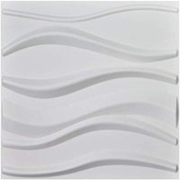 MOI Deco Panneaux muraux décoratifs 3D en PVC imperméable à l'eau Panneau mural sans colle pour la redécoration des murs intérieurs