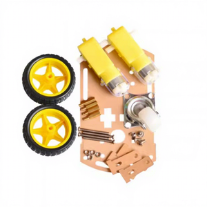 Smart Car Chassis Base Bracket <b>Mini</b> Kit Tracking Remote Control Two Drive Three Wheels - Product Image 1