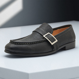 Zapatos de cuero de lujo para hombre de alta calidad, hechos de cuero genuino, para uso formal de negocios, con diseño de suela gruesa. - Product Image 1