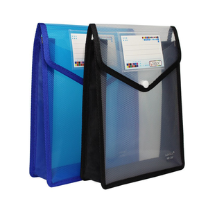 Dossiers de classement <span class=keywords><strong>A4</strong></span> en plastique de couleur assortie BECOL, <span class=keywords><strong>enveloppe</strong></span> transparente, pochette extensible pour documents <span class=keywords><strong>avec</strong></span> fermeture à pression et poche - Product Image 4