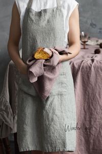 Dusty Lilac Linen Tea <b>Towel</b> Soft Stonewashed Dishcloths for Home Kitchen Washable Cotton <b>Microfiber</b> Hand Dish <b>Towels</b> Knitted - Product Image 3