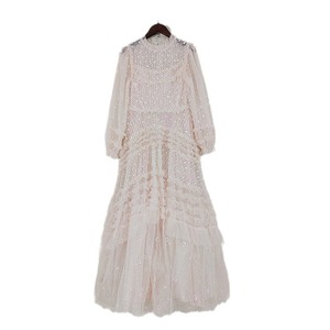 <span class=keywords><strong>Abito</strong></span> Vintage dolce da donna <span class=keywords><strong>abito</strong></span> lungo festa da sera occasione speciale da donna con paillettes con <span class=keywords><strong>motivi</strong></span> floreali <span class=keywords><strong>rosa</strong></span> abiti rossi - Product Image 3