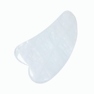 Gua Sha en Forma de V de Cuarzo Blanco, Piedra Natural para la Espalda - Product Image 6