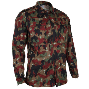 Original Swiss M83 Camo Field Jacket Camouflage Coat Parka <span class=keywords><strong>Chaqueta</strong></span> táctica al aire libre para hombre - Product Image 6