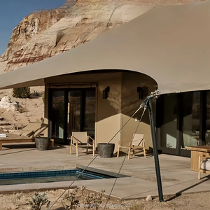 Tùy chỉnh không ướt khách sạn Lều prefab cabin phòng tắm ngoài trời pvdf màng thép-al khung cho khu nghỉ mát biệt thự tính năng chống thấm nước - Product Image 3