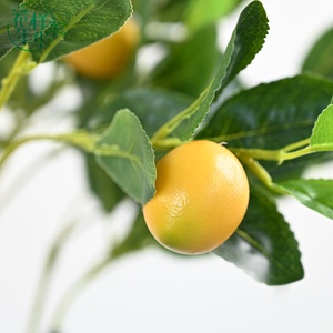 Arbre artificiel citron/orange haute simulation 150 cm en plastique léger et durable pour l'aménagement intérieur de cafés et restaurants - Product Image 2