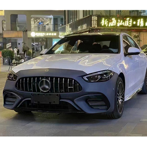 W206เปลี่ยนเป็นชุด C63 AMG สำหรับ <span class=keywords><strong>Mercedes</strong></span> Benz C Class W206 <span class=keywords><strong>2022</strong></span> + พร้อมกระจังหน้ากันชนหลัง - Product Image 2