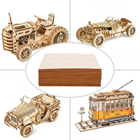 Planches de balsa en tilleul de 3 mm inachevées avec bords lisses Panneaux de bois pour scie à métaux Diy Craft Wood 30X30 cm