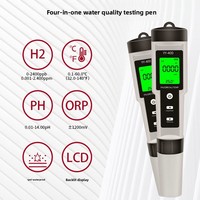 Analyseur de qualité de l'eau multiparamètres, testeur de pH et d'ORP pour eau riche en hydrogène, stylo de test d'hydrogène, détecteur de potentiel redox négatif