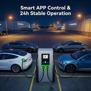 Station de recharge rapide pour véhicules électriques DC commerciale 120 kW 160 kW 180 kW |   Borne de recharge publique double prise CCS2 GBT avec OCPP 1.6j pour flotte et bus - Product Image 4